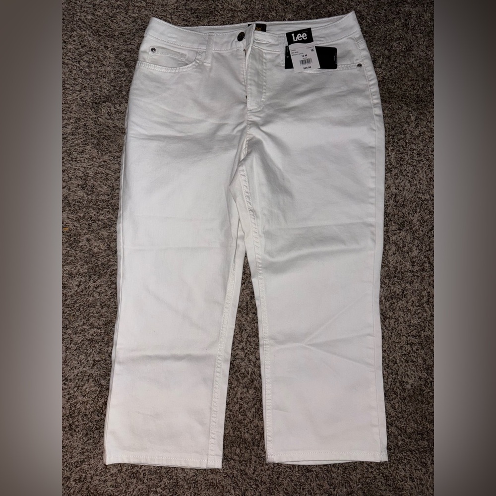 Lee Women's Straight Leg Jeans - White
